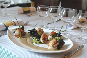 Noix de Saint-Jacques au beurre blanc vanillé